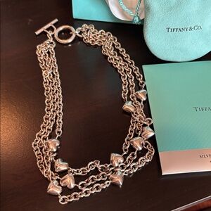 Tiffany & Co. Silver Heart Charm Necklace